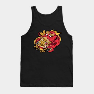 Dragon Eating Ramen Tank Top